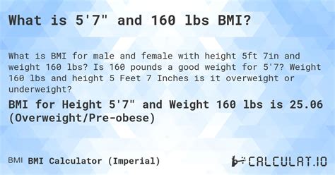 160 pounds 5 7|usc unit bmi calculator.